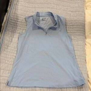 Nike Light Blue Sleeveless Dri-FIT Polo Tank